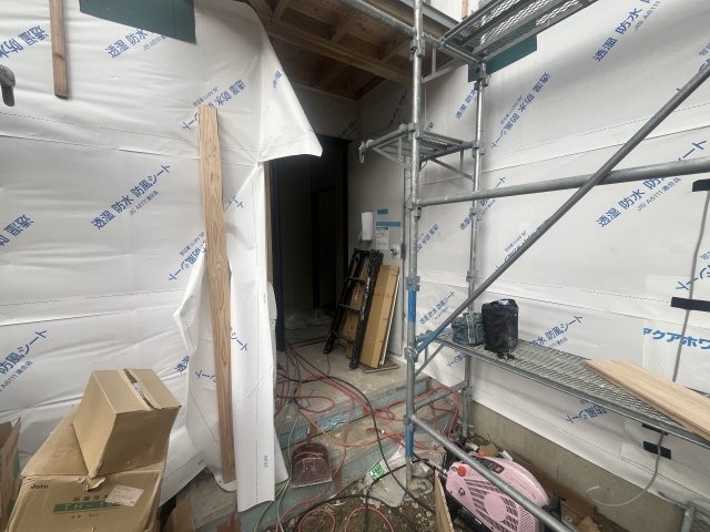 エントランス　建設中