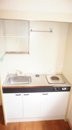 キッチン　1口コンロのキッチンです。