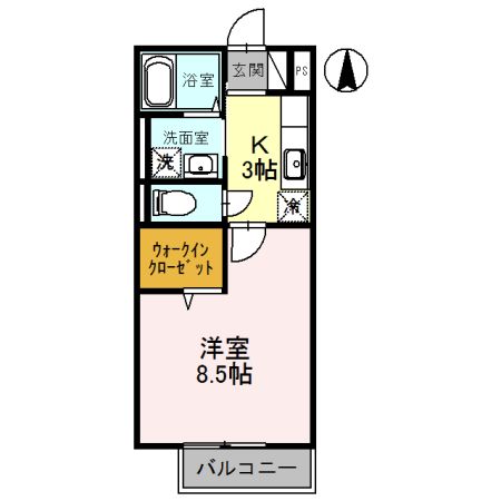 ブルースカイ山宗の間取り写真