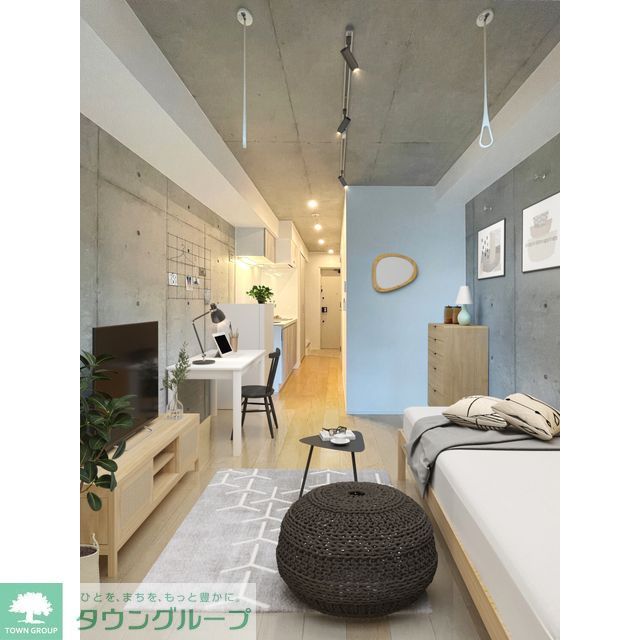 居室・リビング　家具・調度品等はCG加工です。実際の賃貸住居には含まれません