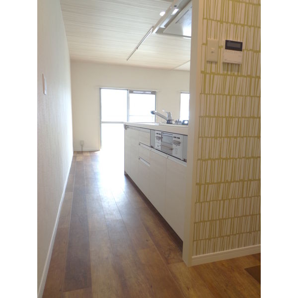 セキュリティ　ゆったりの調理スペース