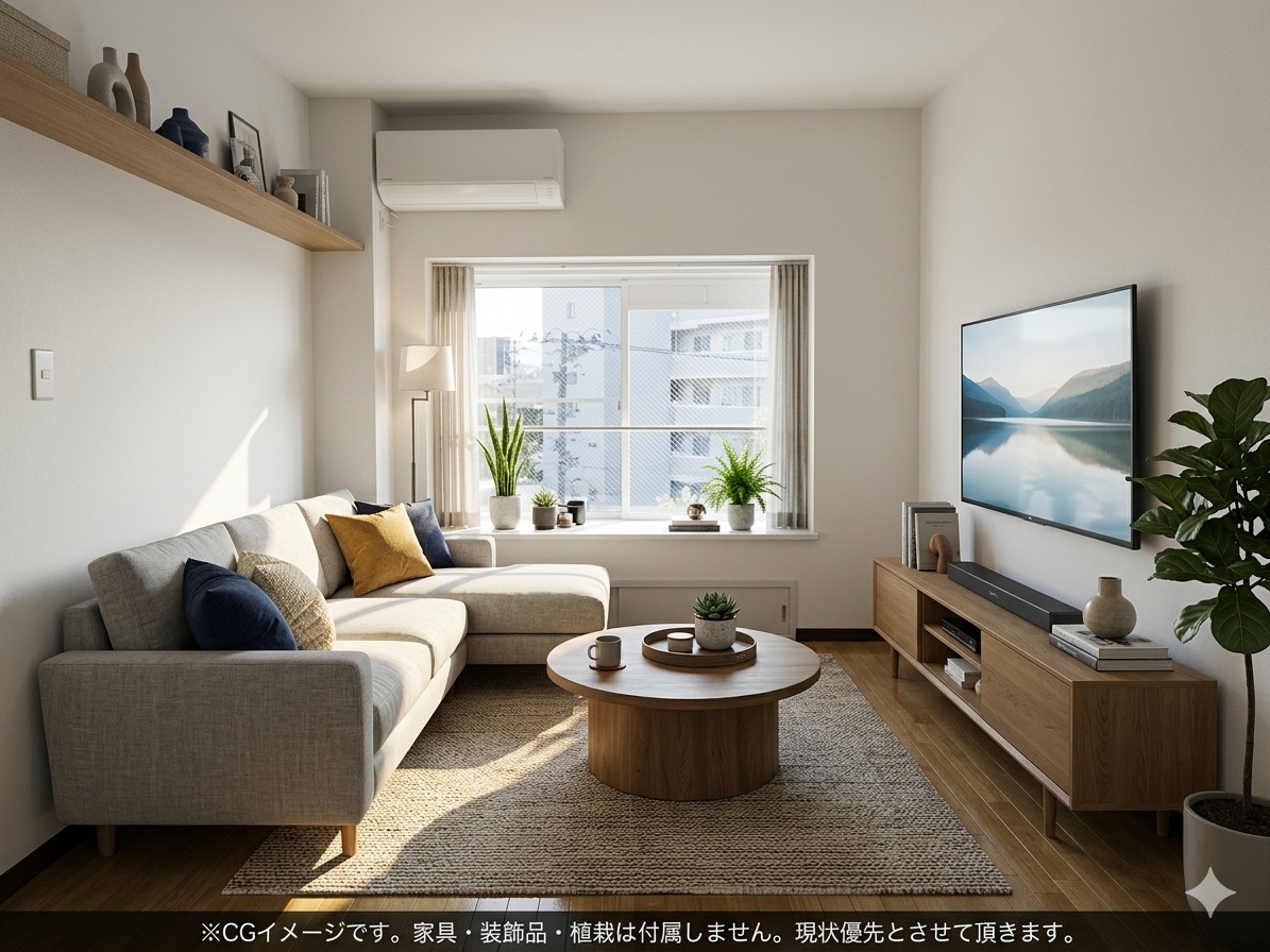 居室・リビング　CGによるイメージ図です。