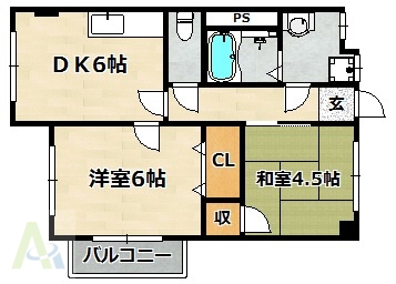 南五葉ハイツの間取り写真