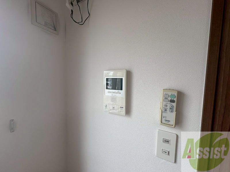 セキュリティ　インターホンです。オートロック付きで安心のマンションです。