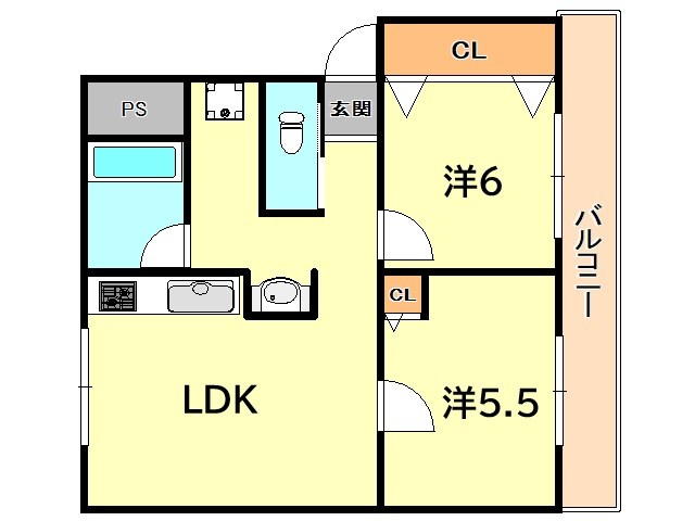 高津橋農住団地B棟の間取り写真