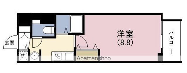 地下鉄長堀鶴見緑地線 松屋町駅 徒歩3分 13階建 築21年の間取り写真