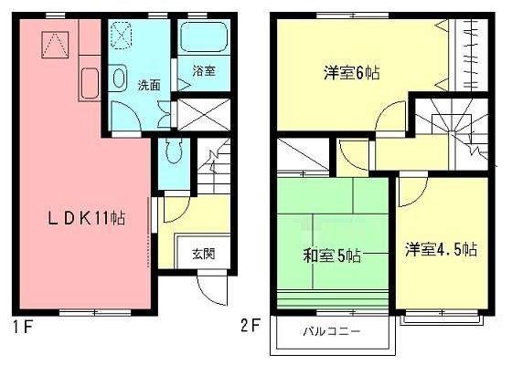 コンフォートBの間取り写真
