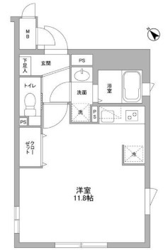 NTPRレジデンス武蔵小山WESTの間取り写真