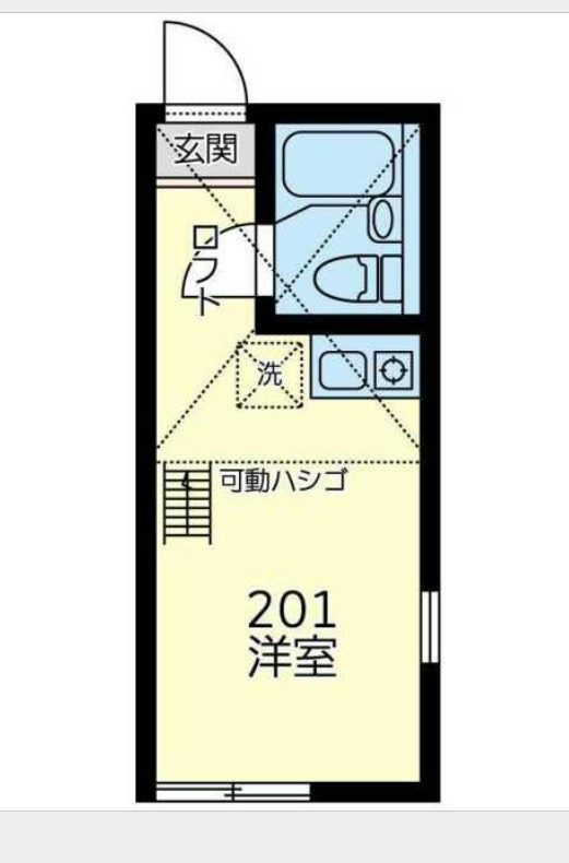 ＪＲ鶴見線 安善駅 徒歩1分 2階建 築8年の間取り写真