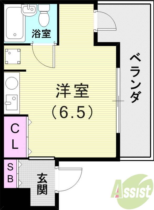 Epta神戸祗園の間取り写真