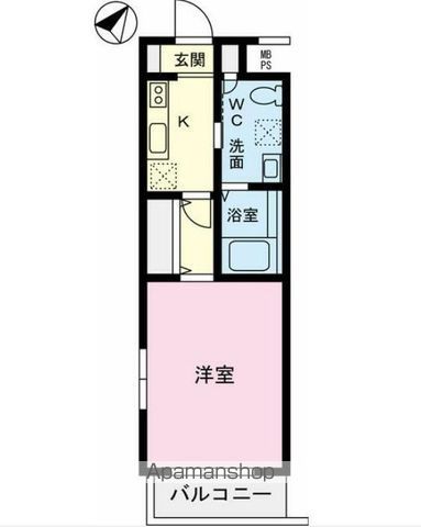 東急多摩川線 鵜の木駅 徒歩3分 4階建 築13年の間取り写真