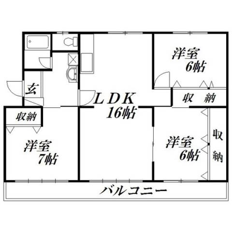 浜松市中央区 3階建 築46年の間取り写真