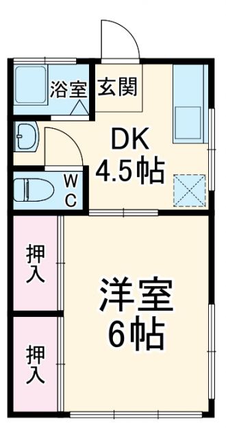 第2岩徳コーポの間取り写真