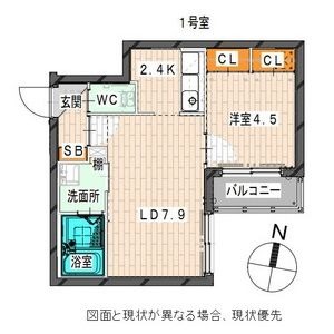 Alta Marea北大前の間取り写真