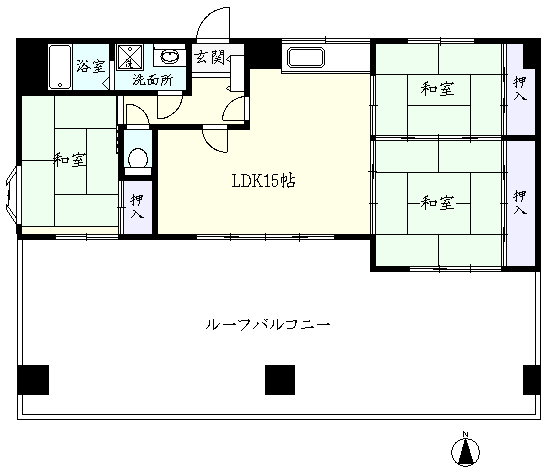 松屋南仙台の間取り