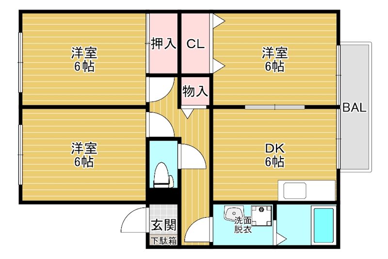 ベルドミールの間取り