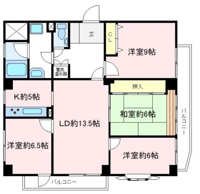 日新けやき台マンションの間取り