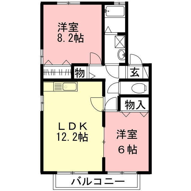 リヴェール岐南の間取り