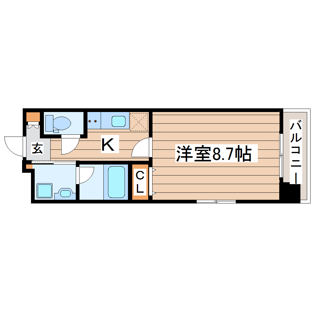 エルスタンザ仙台駅東の間取り