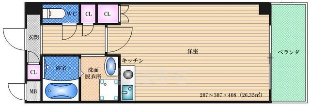 リヨン茨木の間取り