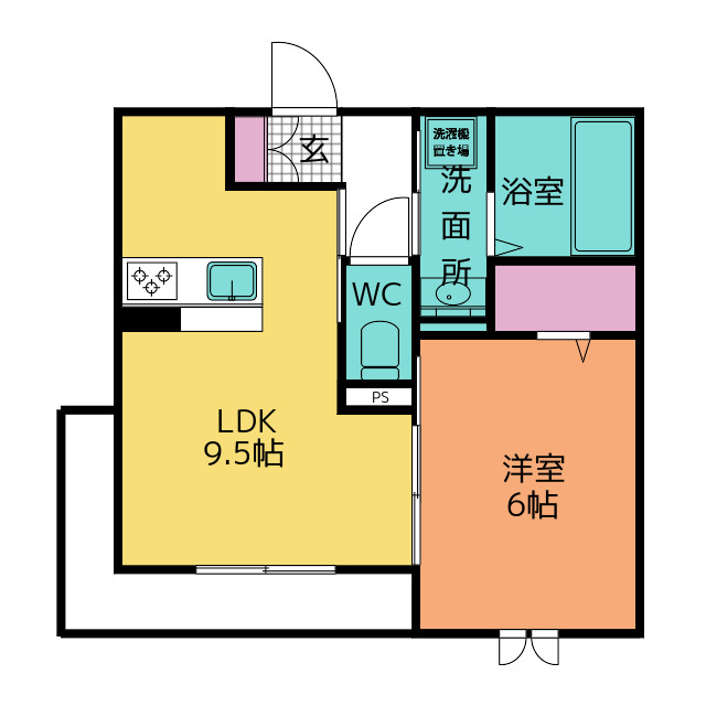 プール　リアンの間取り