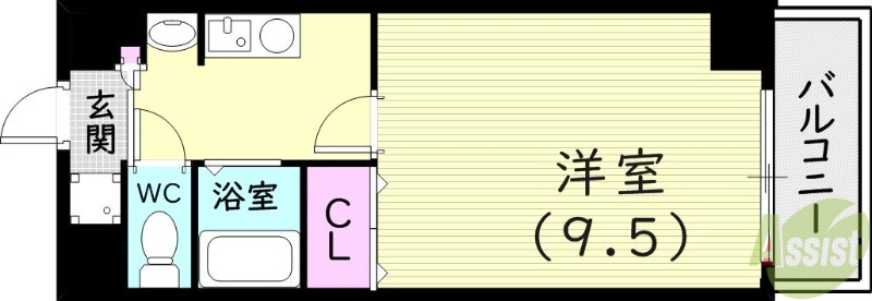 神戸市西区伊川谷町有瀬のマンションの間取り