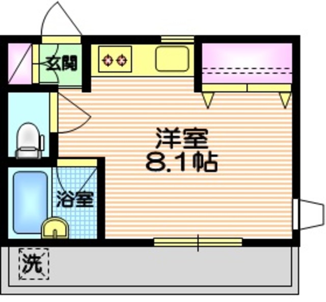 目黒区中町のアパートの間取り