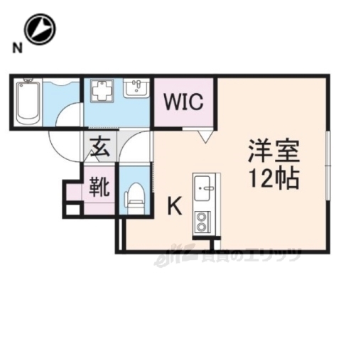 彦根市西今町のアパートの間取り