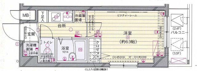 菱和パレス学芸大学駅前の間取り