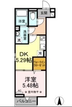 足立区皿沼のアパートの間取り