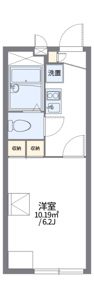 レオパレス苦楽園の間取り