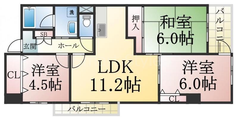 ユニゾン高取台の間取り