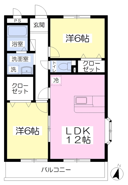 エミリアＡの間取り