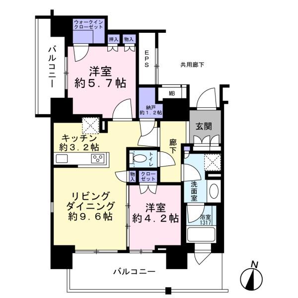 大宮スカイ＆スクエア　ザ・レジデンスの間取り