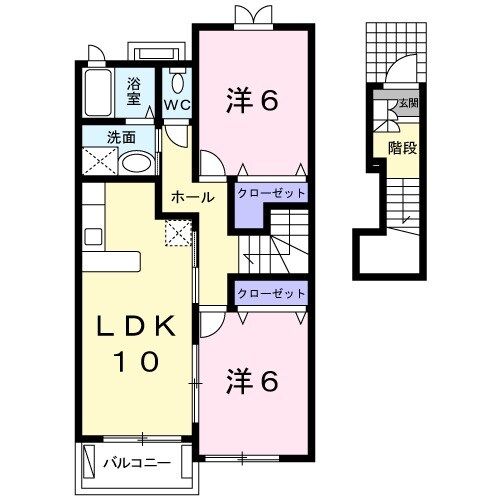 メゾン　ラルゴ　Ｃ棟の間取り