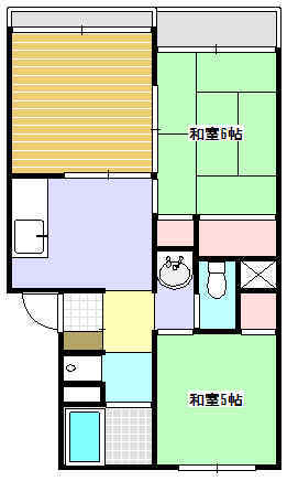 コーポ谷田の間取り