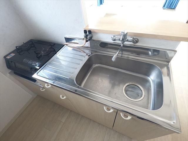 キッチン　ガスコンロ設置可！