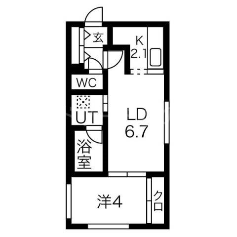 札幌市中央区南八条西のマンションの間取り