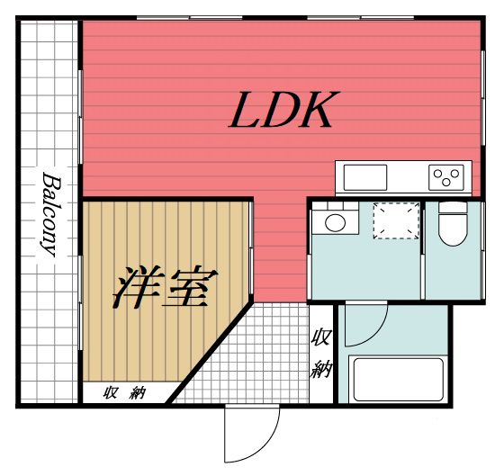 【市原市有秋台西のマンションの間取り】