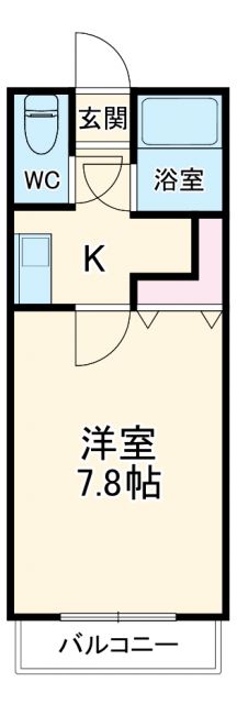 瀬戸市東赤重町のマンションの間取り