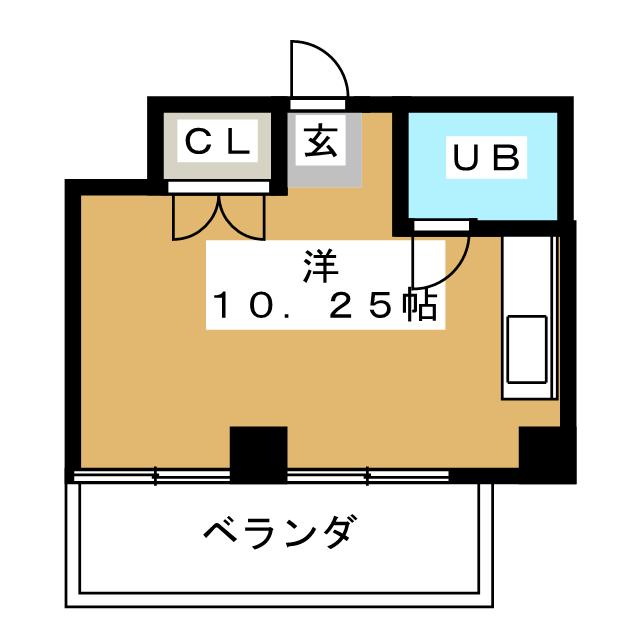 ベルビラ那古野の間取り