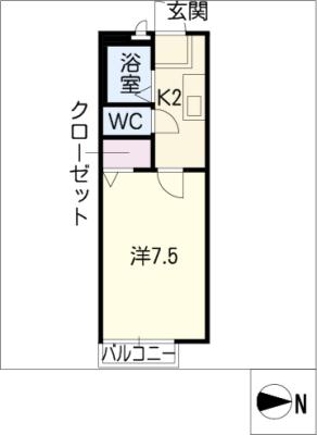 猪高台フルールの間取り