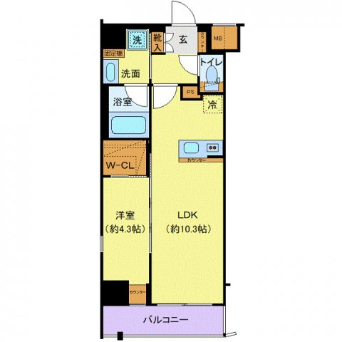 北区赤羽のマンションの間取り