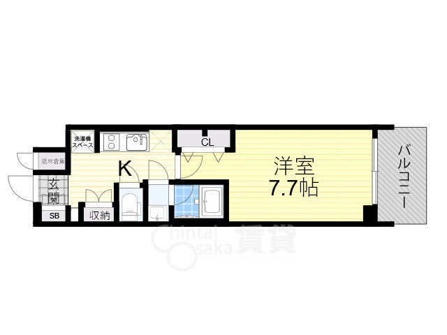 リッツ新大阪プレミアムの間取り