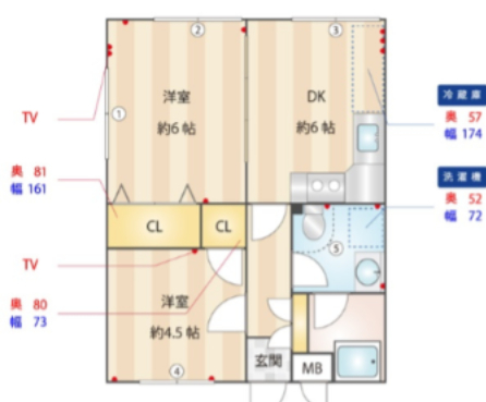 大田区南千束のマンションの間取り