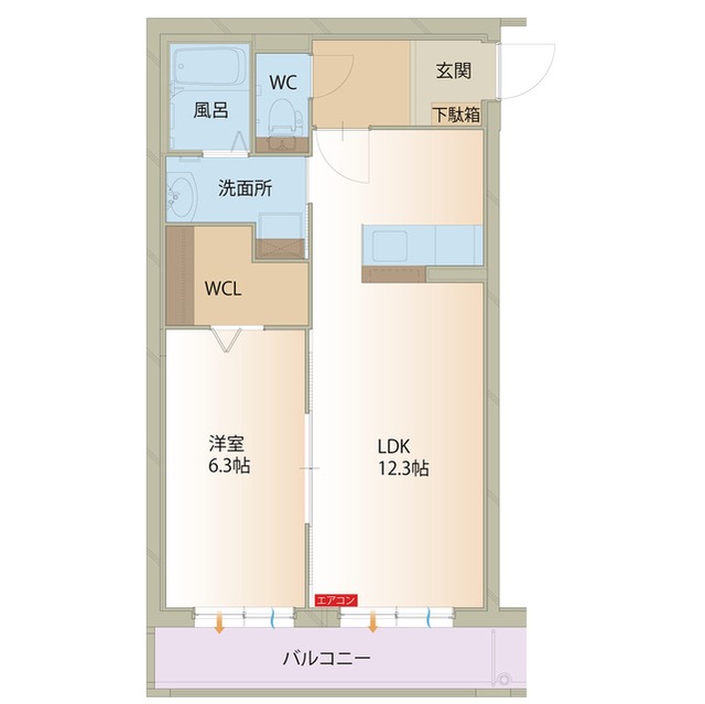 土岐市土岐津町土岐口のマンションの間取り