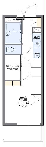 レオパレスミモザIIの間取り