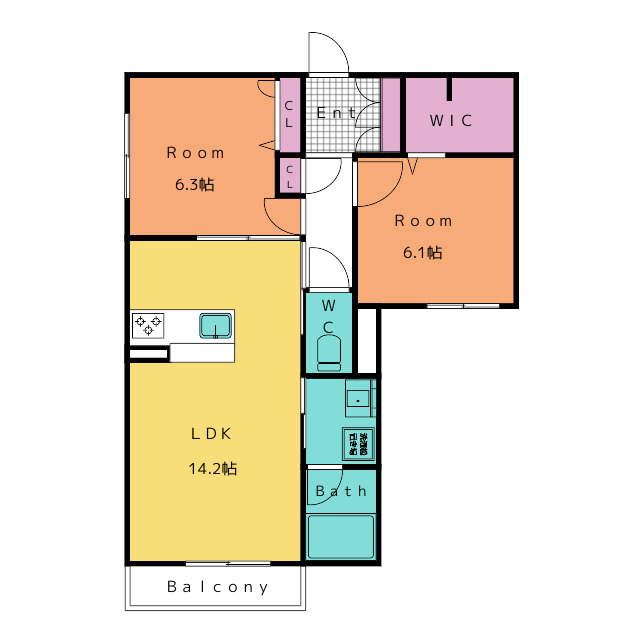 レフィシア城南の間取り