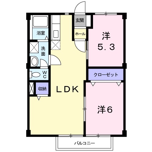 サンプレイスＰａｒｔ２の間取り