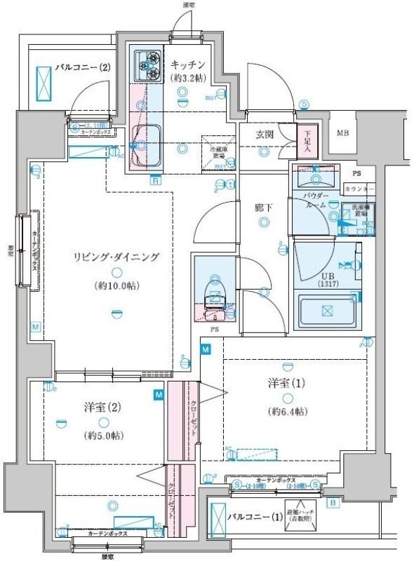 ジェノヴィア新子安の間取り